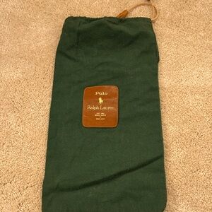 Polo Ralph Lauren Green Drawstring Bag 1980s vintage Ralph Lauren